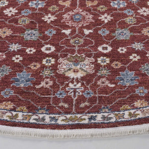 Safavieh Lauren Ralph Heriz Power-Loomed Polyester Area Rug for Formal Living Spaces 6'-7" x 6'-7" Round LRL1402Q-7R