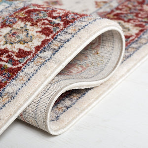 Safavieh Lauren Ralph Traditional Power Loomed Area Rug in Polyester Cotton Blend for Large Rooms 4'-0" x 6'-0" LRL1403A-4