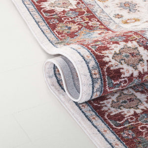 Safavieh Lauren Ralph Traditional Power Loomed Area Rug in Polyester Cotton Blend for Large Rooms 5'-0" x 8'-0" LRL1403A-5