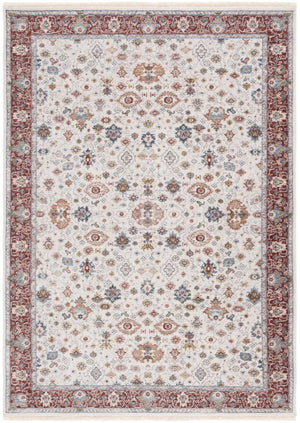 Safavieh Lauren Ralph Traditional Power Loomed Area Rug in Polyester Cotton Blend for Large Rooms 6'-0" x 9'-2" LRL1403A-6