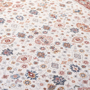 Safavieh Lauren Ralph Traditional Power Loomed Area Rug in Polyester Cotton Blend for Large Rooms 6'-0" x 9'-2" LRL1403A-6