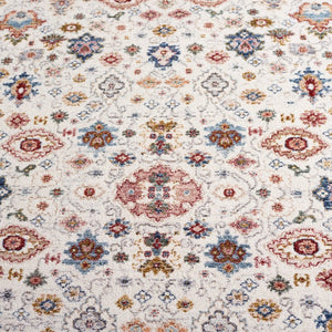Safavieh Lauren Ralph Traditional Power Loomed Area Rug in Polyester Cotton Blend for Large Rooms 6'-7" x 6'-7" Square LRL1403A-7SQ