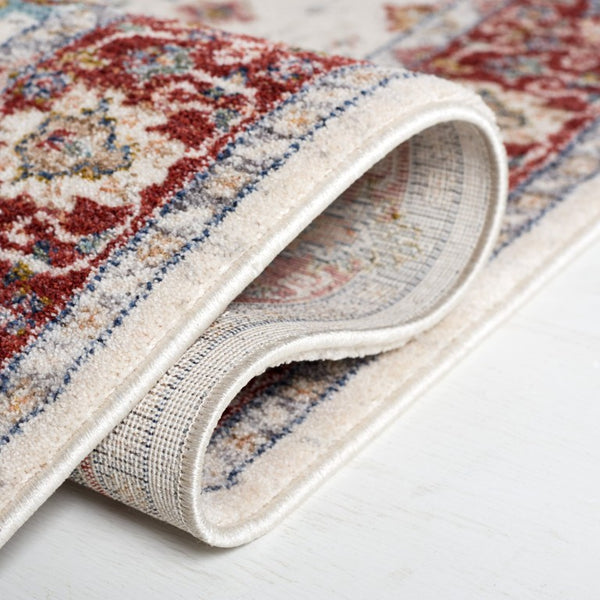 Safavieh Lauren Ralph Traditional Power Loomed Area Rug in Polyester Cotton Blend for Large Rooms 9'-0" x 12'-6" LRL1403A-9