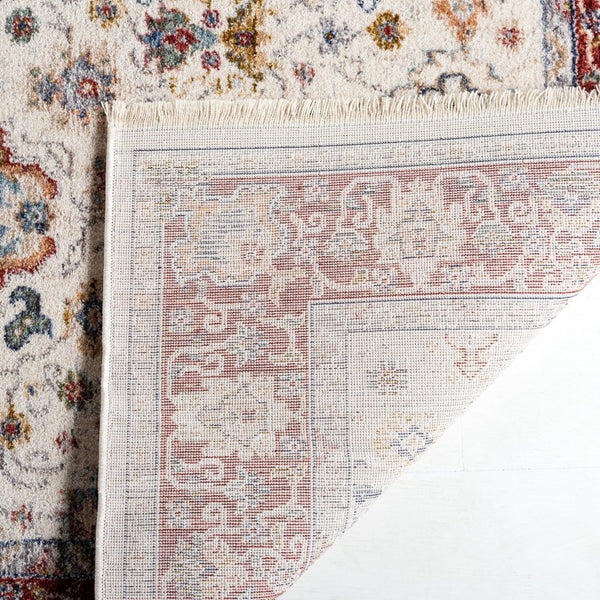 Safavieh Lauren Ralph Traditional Power Loomed Area Rug in Polyester Cotton Blend for Large Rooms 9'-0" x 12'-6" LRL1403A-9