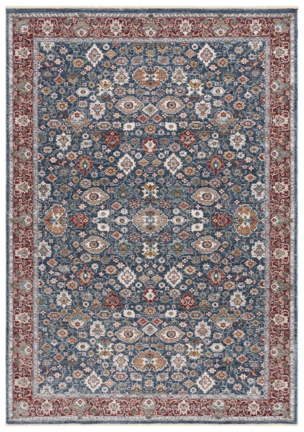 Safavieh Lauren Ralph Power-Loomed Polyester Cotton Blend Traditional Area Rug for Living Room 5'-0" x 8'-0" LRL1403M-5