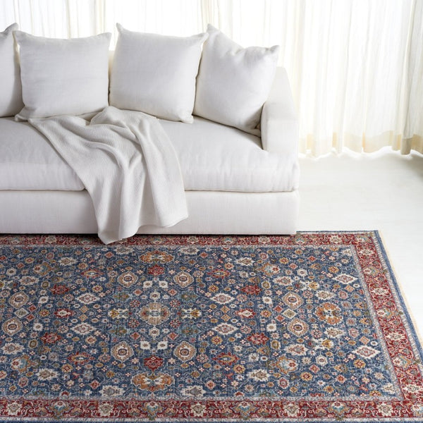 Safavieh Lauren Ralph Power-Loomed Polyester Cotton Blend Traditional Area Rug for Living Room 6'-0" x 9'-2" LRL1403M-6