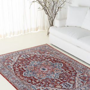 Safavieh Lrl Persian Inspired Area Rug Space Dyed Polyester Traditional Pattern for Living Rooms LRL1411P-5