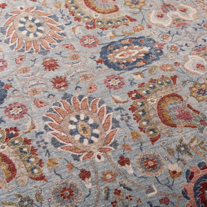 Safavieh Lrl Medallion Accent Rug Space-Dyed Polyester Traditional Floral for Entryways and Cozy Nooks 4'-0" x 6'-0" LRL1412F-4