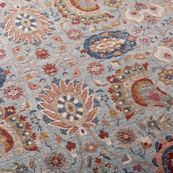 Safavieh Lrl Medallion Accent Rug Space-Dyed Polyester Traditional Floral for Entryways and Cozy Nooks 5'-0" x 8'-0" LRL1412F-5