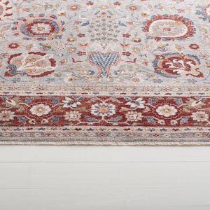 Safavieh Lrl Medallion Accent Rug Space-Dyed Polyester Traditional Floral for Entryways and Cozy Nooks 6'-7" x 6'-7" Square LRL1412F-7SQ