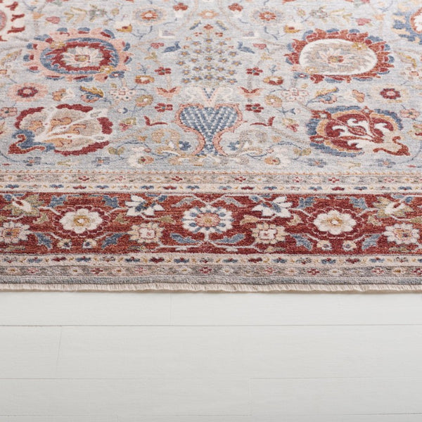 Safavieh Lrl Medallion Accent Rug Space-Dyed Polyester Traditional Floral for Entryways and Cozy Nooks 9'-0" x 12'-6" LRL1412F-9