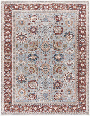 Safavieh Lrl Medallion Accent Rug Space-Dyed Polyester Traditional Floral for Entryways and Cozy Nooks 9'-0" x 12'-6" LRL1412F-9