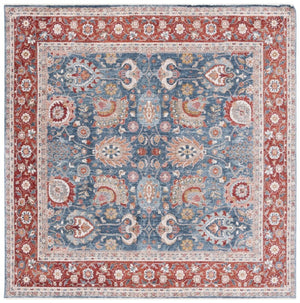Safavieh Lrl Turkish Heritage Runner Rug Space Dyed Polyester Plush Pile Hallway Accent 6'-7" x 6'-7" (Square) LRL1412N-7SQ