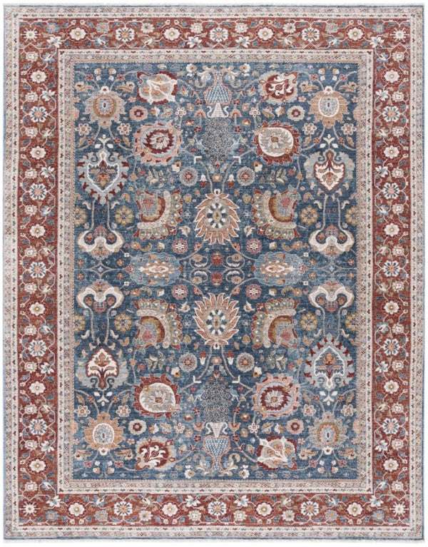 Safavieh Lrl Turkish Heritage Runner Rug Space Dyed Polyester Plush Pile Hallway Accent 8'-0" x 10'-2" LRL1412N-8