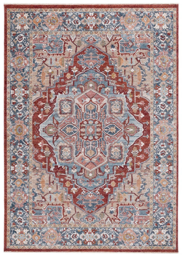 Safavieh Lrl Newtown Persian Floral Runner Spacedyed Polyester Hallway Rug Made in Turkey 6'-0" x 9'-2" LRL1413B-6
