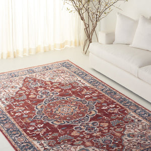 Safavieh Lrl Traditional Turkish Runner Rug Polyester Cotton Blend Hallway Accent Piece 5'-3" x 7'-6" LRL1414P-5
