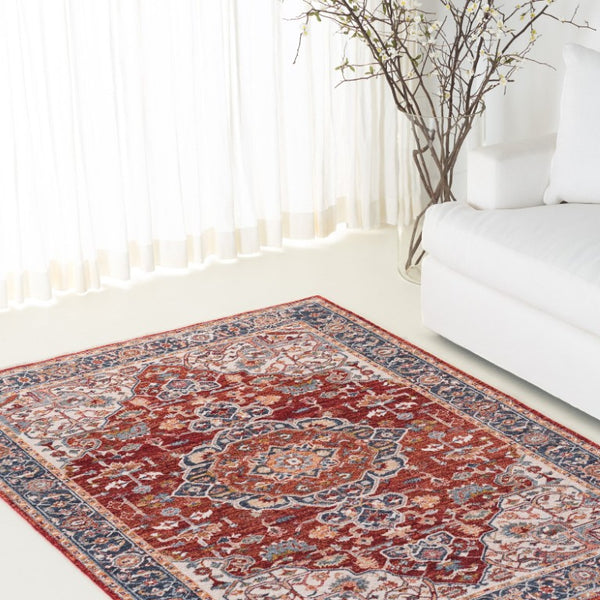 Safavieh Lrl Traditional Turkish Runner Rug Polyester Cotton Blend Hallway Accent Piece 6'-0" x 9'-2" LRL1414P-6