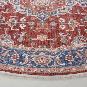Safavieh Lrl Traditional Turkish Runner Rug Polyester Cotton Blend Hallway Accent Piece 6'-7" x 6'-7" (Round) LRL1414P-7R