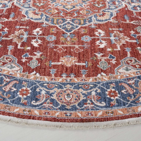 Safavieh Lrl Traditional Turkish Runner Rug Polyester Cotton Blend Hallway Accent Piece 6'-7" x 6'-7" (Round) LRL1414P-7R
