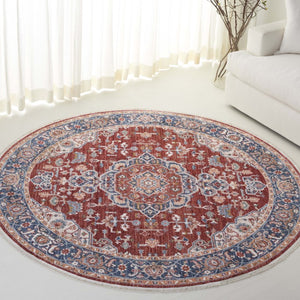 Safavieh Lrl Traditional Turkish Runner Rug Polyester Cotton Blend Hallway Accent Piece 6'-7" x 6'-7" (Round) LRL1414P-7R