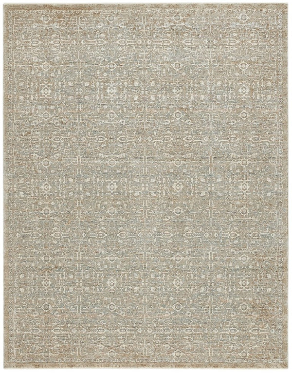 Safavieh Lauren Ralph Transitional Polyester Rug with Sage Ivory Tones for Living Room Floors 8'-0" x 10'-0" LRL1540W-8