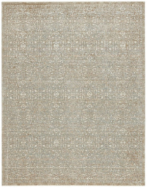Safavieh Lauren Ralph Transitional Polyester Rug with Sage Ivory Tones for Living Room Floors 9'-0" x 12'-0" LRL1540W-9
