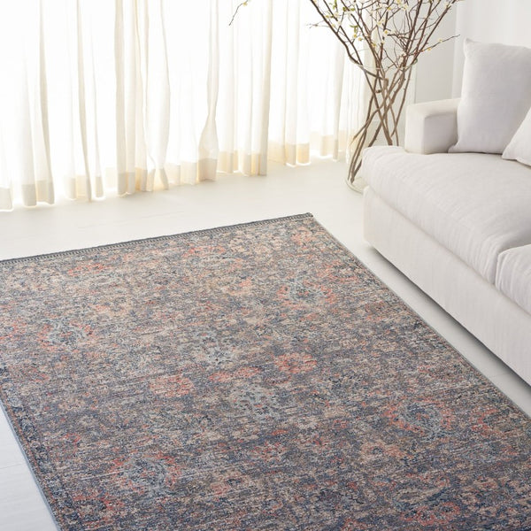 Safavieh Lauren Ralph Power-Loomed Transitional Area Rug in Polyester Cotton Blend for Large Rooms 6'-0" x 9'-2" LRL1600N-6
