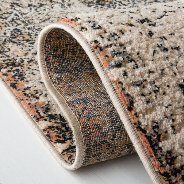 Safavieh Lauren Ralph Power-Loomed Ivory Navy Area Rug Formal Low Pile Living Room 6'-0" x 9'-2" LRL1608A-6