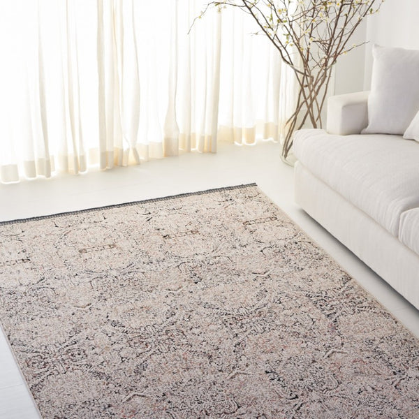 Safavieh Lauren Ralph Traditional Area Rug Power Loomed Polyester Blend for Living Spaces 6'-0" x 9'-2" LRL1610A-6