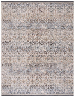 Safavieh Lauren Ralph Medallion Area Rug Ivory Navy Distressed Vintage Transitional Living Room 10'-0" x 14'-0" LRL1614A-10