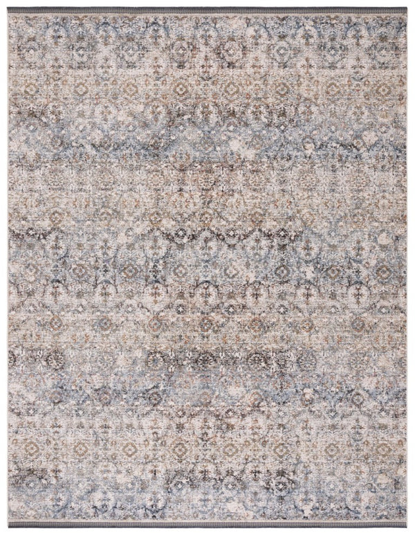 Safavieh Lauren Ralph Medallion Area Rug Ivory Navy Distressed Vintage Transitional Living Room 10'-0" x 14'-0" LRL1614A-10