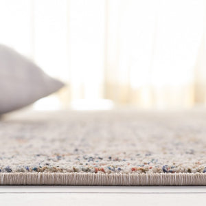 Safavieh Lauren Ralph Medallion Area Rug Ivory Navy Distressed Vintage Transitional Living Room 6'-0" x 9'-2" LRL1614A-6
