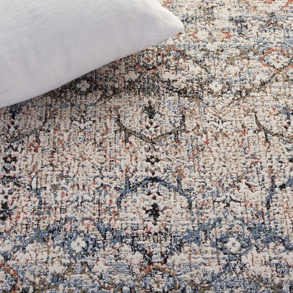 Safavieh Lauren Ralph Transitional Area Rug Power Loomed Turkey Navy Rust Polyester Blend 10'-0" x 14'-0" LRL1614N-10