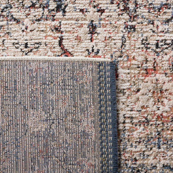 Safavieh Lauren Ralph Transitional Area Rug Power Loomed Turkey Navy Rust Polyester Blend 10'-0" x 14'-0" LRL1614N-10