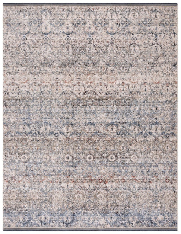 Safavieh Lauren Ralph Transitional Area Rug Power Loomed Turkey Navy Rust Polyester Blend 10'-0" x 14'-0" LRL1614N-10