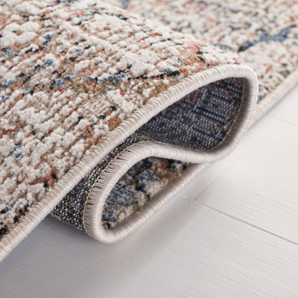Safavieh Lauren Ralph Transitional Area Rug Power Loomed Turkey Navy Rust Polyester Blend 10'-0" x 14'-0" LRL1614N-10