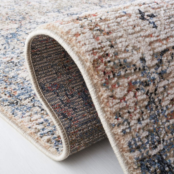 Safavieh Lauren Ralph Transitional Area Rug Power Loomed Turkey Navy Rust Polyester Blend 10'-0" x 14'-0" LRL1614N-10