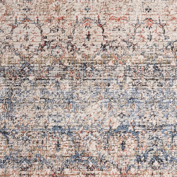 Safavieh Lauren Ralph Transitional Area Rug Power Loomed Turkey Navy Rust Polyester Blend 6'-0" x 9'-2" LRL1614N-6