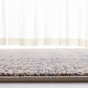 Safavieh Lauren Ralph Transitional Area Rug Power Loomed Turkey Navy Rust Polyester Blend 6'-0" x 9'-2" LRL1614N-6