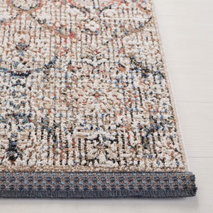 Safavieh Lauren Ralph Transitional Area Rug Power Loomed Turkey Navy Rust Polyester Blend 6'-0" x 9'-2" LRL1614N-6