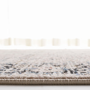 Safavieh Lauren Ralph Transitional Area Rug Ivory Navy Bordered Motif for Living and Dining Rooms 10'-0" x 14'-0" LRL1616A-10