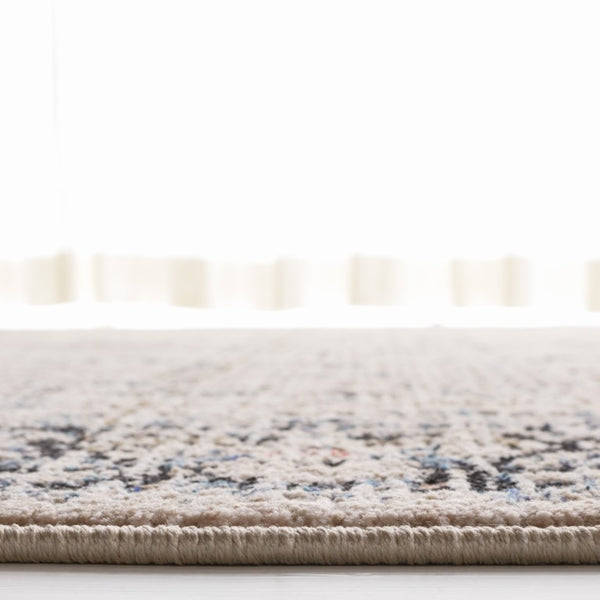 Safavieh Lauren Ralph Transitional Area Rug Ivory Navy Bordered Motif for Living and Dining Rooms 6'-0" x 9'-2" LRL1616A-6