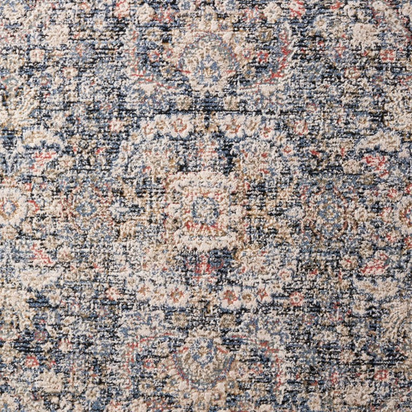 Safavieh Lauren Ralph Ivory Navy Transitional Area Rug Power Loomed Polyester Blend Living Room 10'-0" x 14'-0" LRL1618A-10