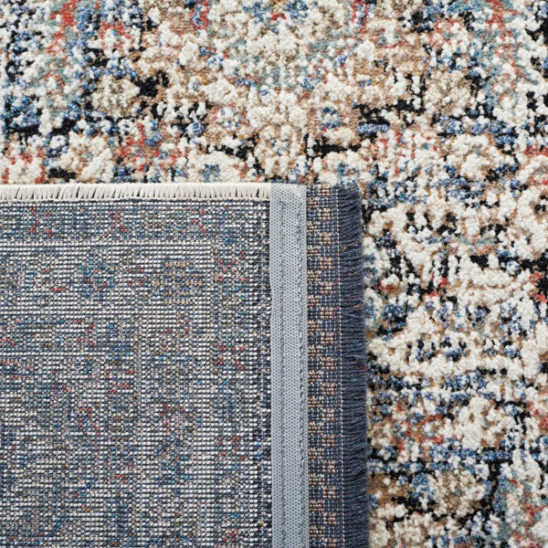 Safavieh Lauren Ralph Ivory Navy Transitional Area Rug Power Loomed Polyester Blend Living Room 10'-0" x 14'-0" LRL1618A-10