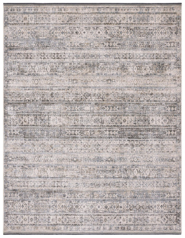 Safavieh Kiliney Power Loomed Solid Ivory Navy Area Rug for Living Room or Bedroom 10'-0" x 14'-0" LRL1620A-10