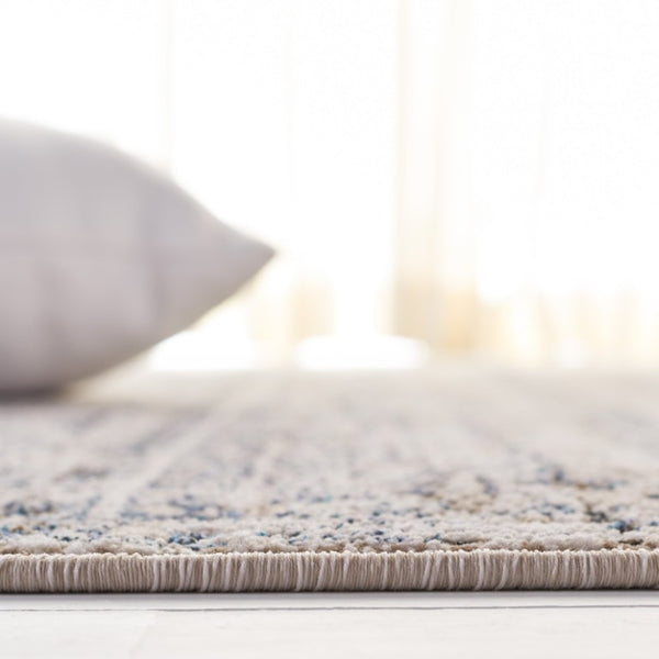 Safavieh Kiliney Power Loomed Solid Ivory Navy Area Rug for Living Room or Bedroom 10'-0" x 14'-0" LRL1620A-10