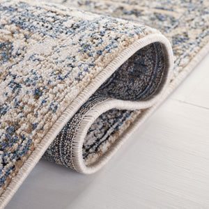 Safavieh Kiliney Power Loomed Solid Ivory Navy Area Rug for Living Room or Bedroom 10'-0" x 14'-0" LRL1620A-10