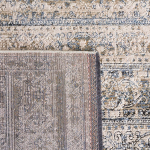 Safavieh Kiliney Power Loomed Solid Ivory Navy Area Rug for Living Room or Bedroom 6'-0" x 9'-2" LRL1620A-6