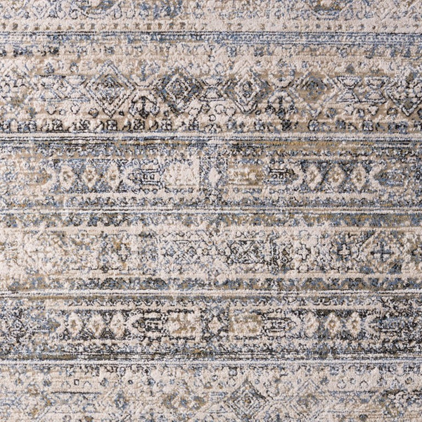 Safavieh Kiliney Power Loomed Solid Ivory Navy Area Rug for Living Room or Bedroom 6'-0" x 9'-2" LRL1620A-6