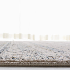 Safavieh Kiliney Power Loomed Solid Ivory Navy Area Rug for Living Room or Bedroom 6'-0" x 9'-2" LRL1620A-6